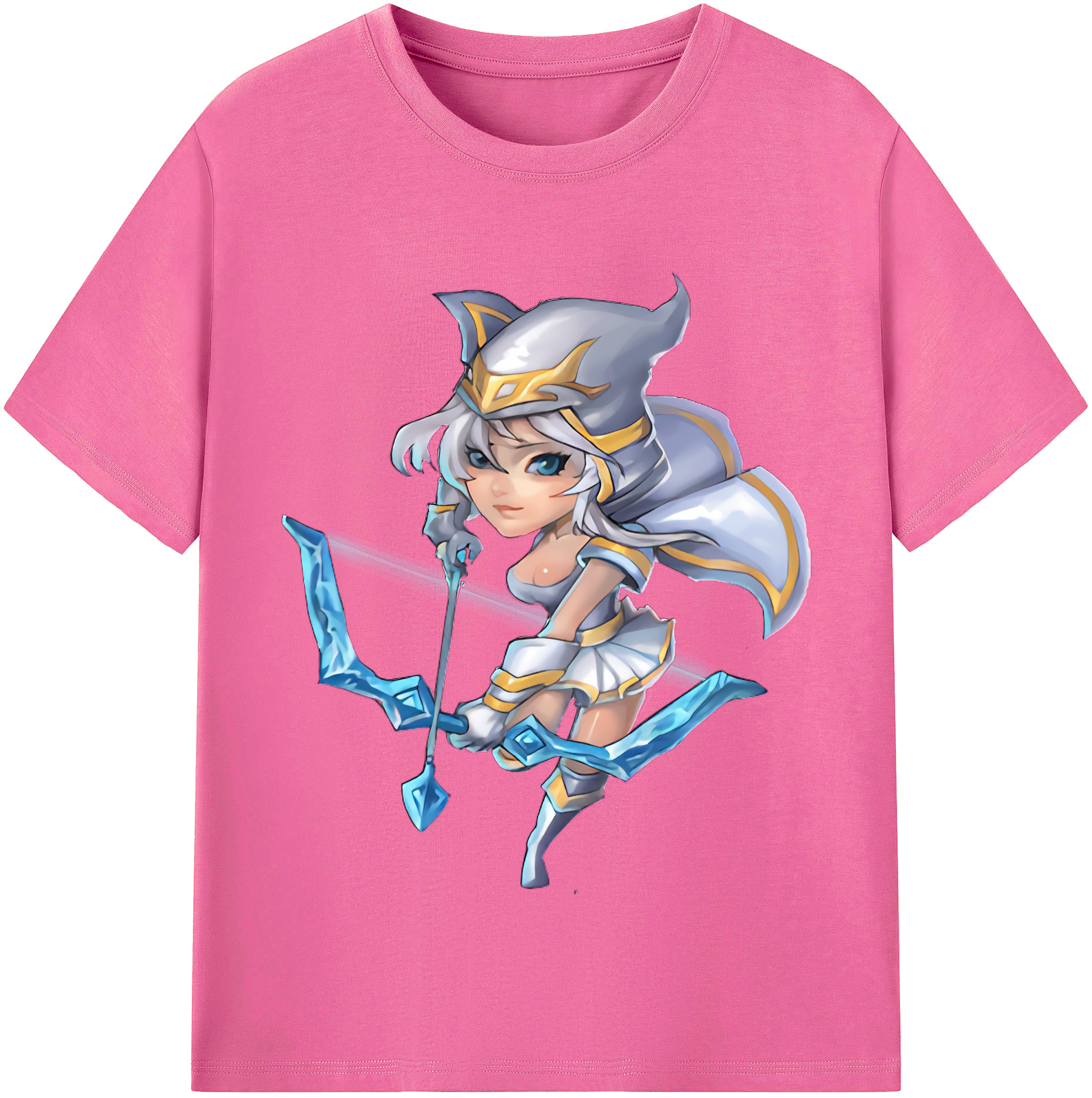 （画像用） リーグ・オブ・レジェンド League of Legends LOL レディースカジュアルプリントTシャツ（綿100％）